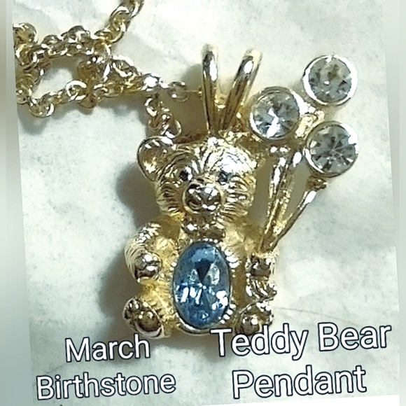 DM99 Gold Teddy Bear Pendant - Picture 4 of 11